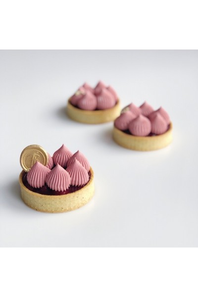 Видео урок и техкарта "Фисташковый тарт с франжипаном и Вишней". Александра Овешкова Cake Pro