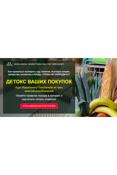 Детокс ваших покупок. Елена Бахтина  Альфа-Омега Плюс