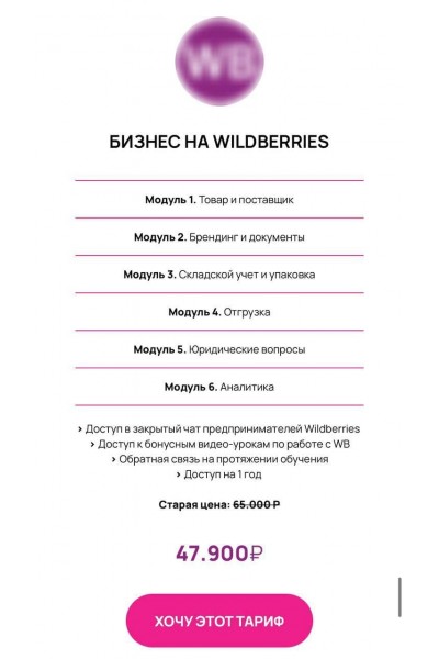 Бизнес на Wildberries. Авторский курс, Эльвира Воробьева