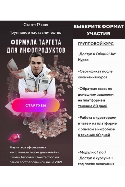 Формула таргета для инфопродуктов. Андрей Мизев