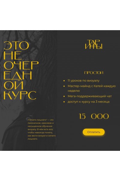 Ничего лишнего 2.0. Тариф Простой. Катя Корнилова