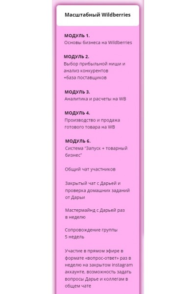 Бизнес - перспектива на Wildberries. Тариф Масштабный Wildberries. Дарья Шиляева