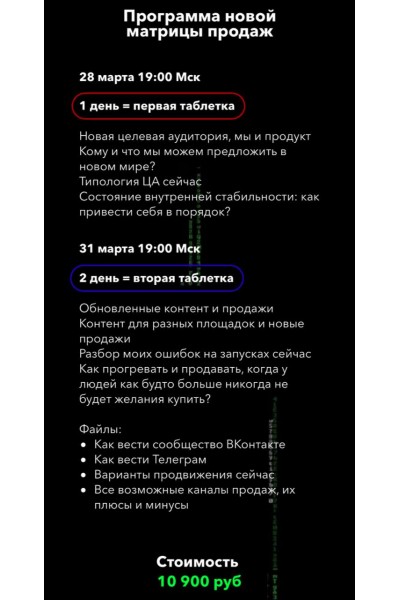 Ксения Лебедева. Матрица продаж