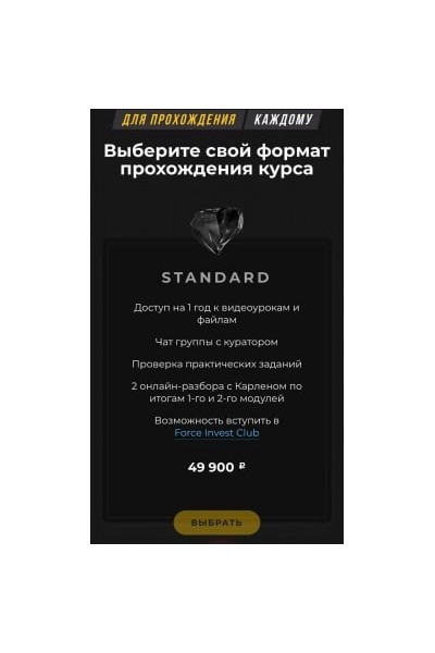 Базовый курс по инвестированию. Тариф Standard. Карлен Даниелян, Force University