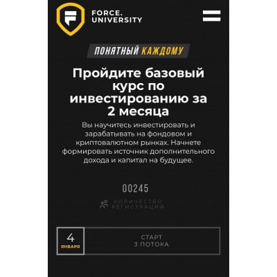 Базовый курс по инвестированию. Тариф Standard. Карлен Даниелян, Force University