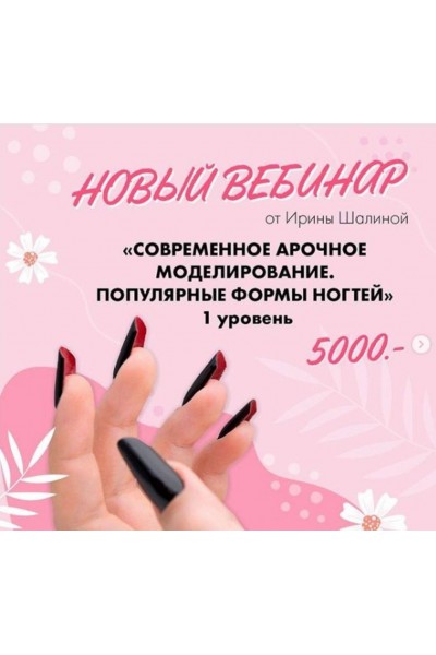 Современное арочное моделирование. Популярные формы ногтей. 1 уровень. Ирина Шалина