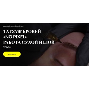 Татуаж бровей «No pixel» работа сухой иглой. Алена Пестова