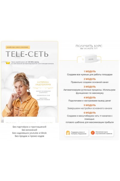 Tele-Сеть. Тариф Голд. Катерина Ладушкина, KL-club