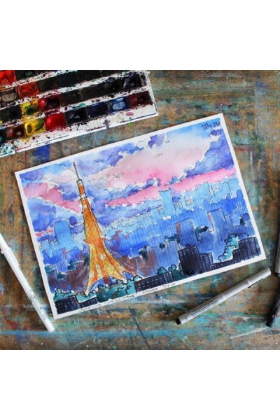 Восточное Путешествие: акварельный скетчинг. Дарья Долгополова