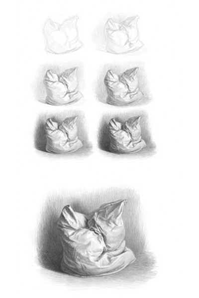 Как рисовать складки. Art Shima