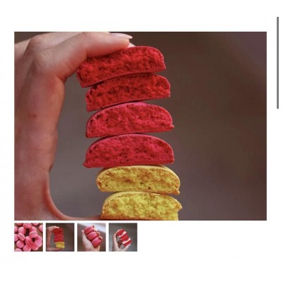 Крышечки макарон: Альбумин, Французы+Швейцарцы на живом белке. Александра Шинкаренко, ex_pastry_cook 