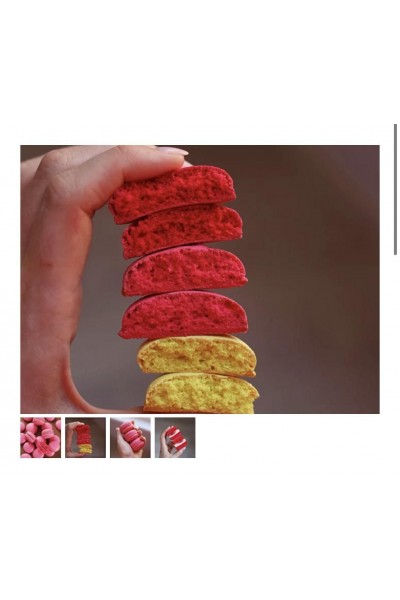 Крышечки макарон: Альбумин, Французы+Швейцарцы на живом белке. Александра Шинкаренко, ex_pastry_cook 