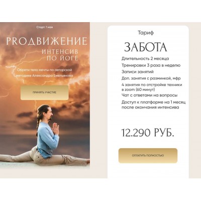 Proдвижение. Интенсив по йоге. Александр Емельянов
