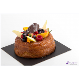 Ромовая Баба. Саварен с кремом Дипломат и свежими фруктами. Мария Селянина