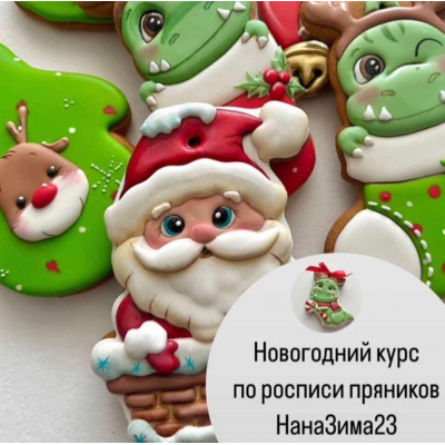 Новогодний курс по росписи пряников. НанаЗима23  Нана Пивоварова