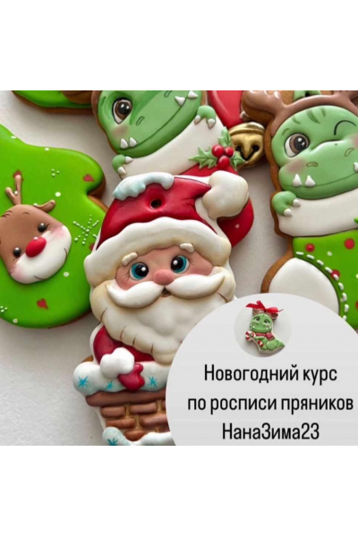 Новогодний курс по росписи пряников. НанаЗима23  Нана Пивоварова