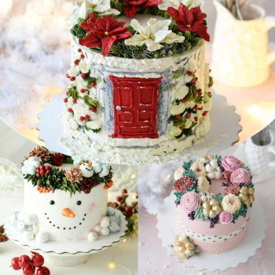 Новогодние торты. Надежда Попова