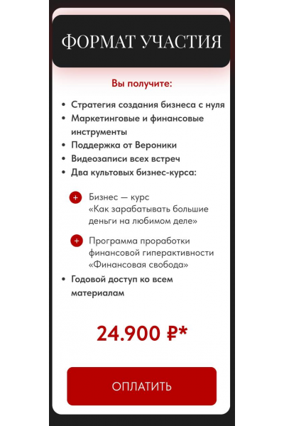 Мастер-группа. Старт в бизнесе с Вероникой. Вероника Хацкевич