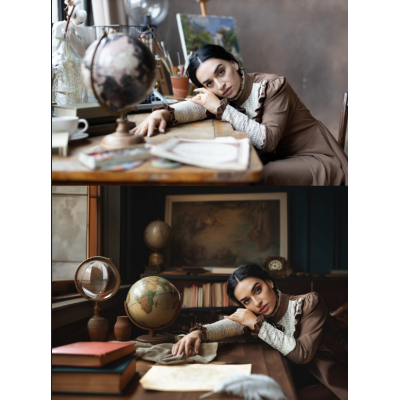 Ретушь с помощью нейросетей. Лиза Свет Фотобал